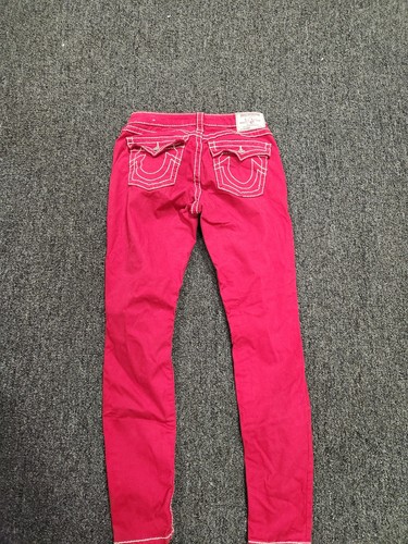 true religion jeans Rn 112790 Red Womans Jeans Curvy Skinny - Picture 9 of 14