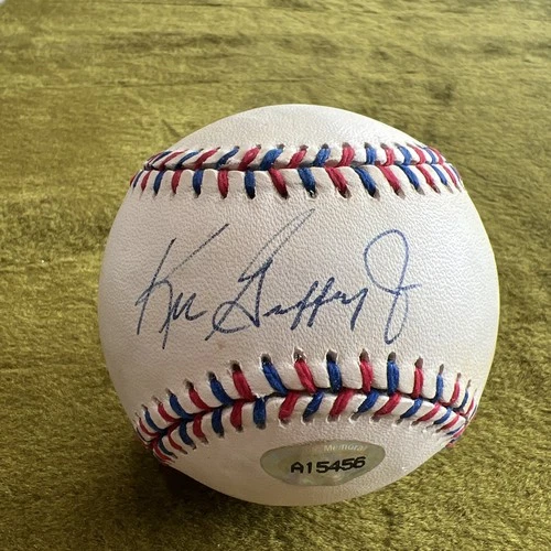 Ken Griffey Jr Signed Baseball Authentic Memorabilia Cert From Estate. JFD