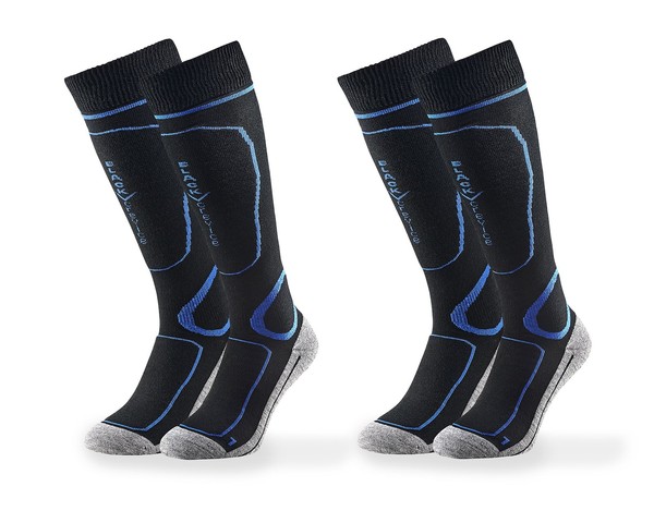 Black Crevice Skisocken 2Er Set Schwarz/Blau GrößE 35-38 Skisocken Damen/Herren-image