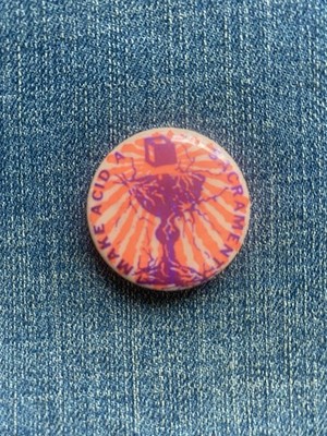 N.O.S. 60's LSD  Counter Culture  ''MAKE LSD A SACRAMENT ''  Vintage Pinback !