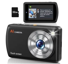 AI Digital Camera, Cameras for Photography with WiFi, AI Recognizes Everythin...
