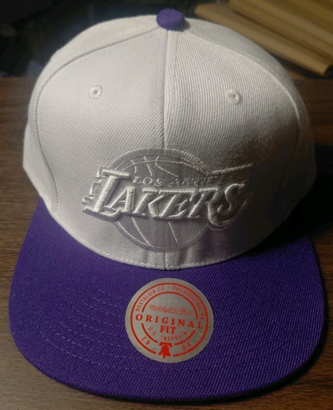 Mitchell & Ness LA Lakers  Two Tone Snapback Hat NEW