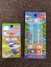 Sanrio Hello Kitty Strap Set 2pcs Okinawa Limited Used