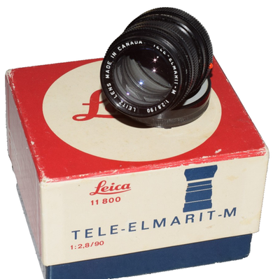 LEICA 90MM F2.8 TELE ELMARIT M + BOX 11800 | eBay
