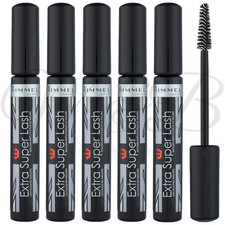RIMMEL Extra Super Lash Building Mascara 8ml - 101 Black Black *PACK OF 5*
