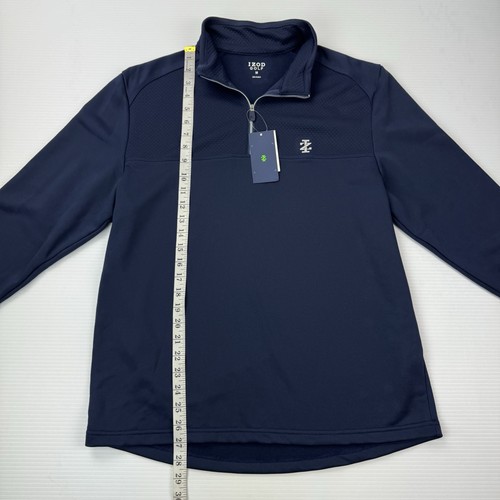 IZOD Golf Hydrashield Flyer Quarter Zip Pullover Navy Blazer Men’s M NWT - Picture 7 of 10