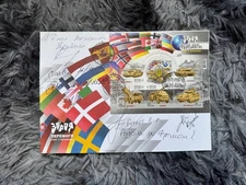 FDC "Weapons of Victory. The world with Ukraine" with cancellation + autographs