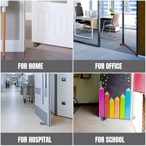 Rolhas de porta para parte inferior da porta piso premium borracha batente de porta cunha feita nos EUA - Imagem 4 de 4