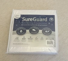 SureGuard Box Spring Encasement Queen Waterproof Bed Bug Protector New