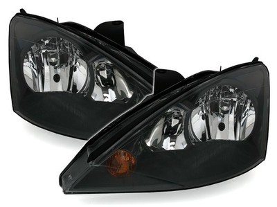 Scheinwerfer Set links + rechts Schwarz für Ford Focus 1 2001-2004 MK1