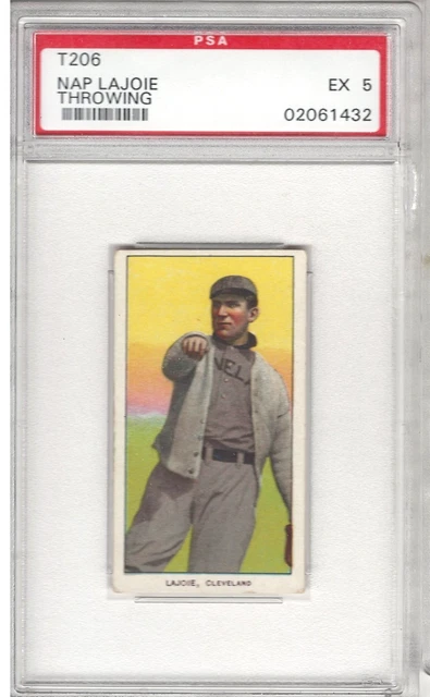 1909-11 T206 - Nap Lajoie Piedmont 150 Back Throwing