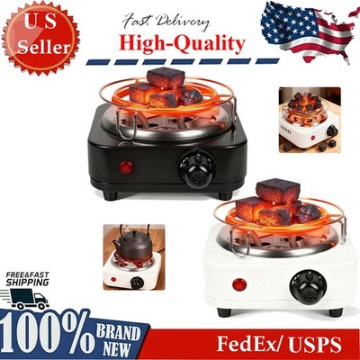 Compact Electric Charcoal Burner 500W With Grill And Tongs For Shisha