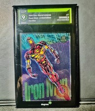 🔥Iron Man 1994 Fleer Marvel Universe Power Blast Graded Card 🔥CGC Mint 9 🔥