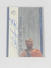 1999-00 SP Authentic #AH Al Harrington Sign of the Times Auto Indiana Pacers