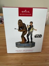 HALLMARK STORYTELLERS STAR WARS HAN SOLO & CHEWBACCA NEW MIB