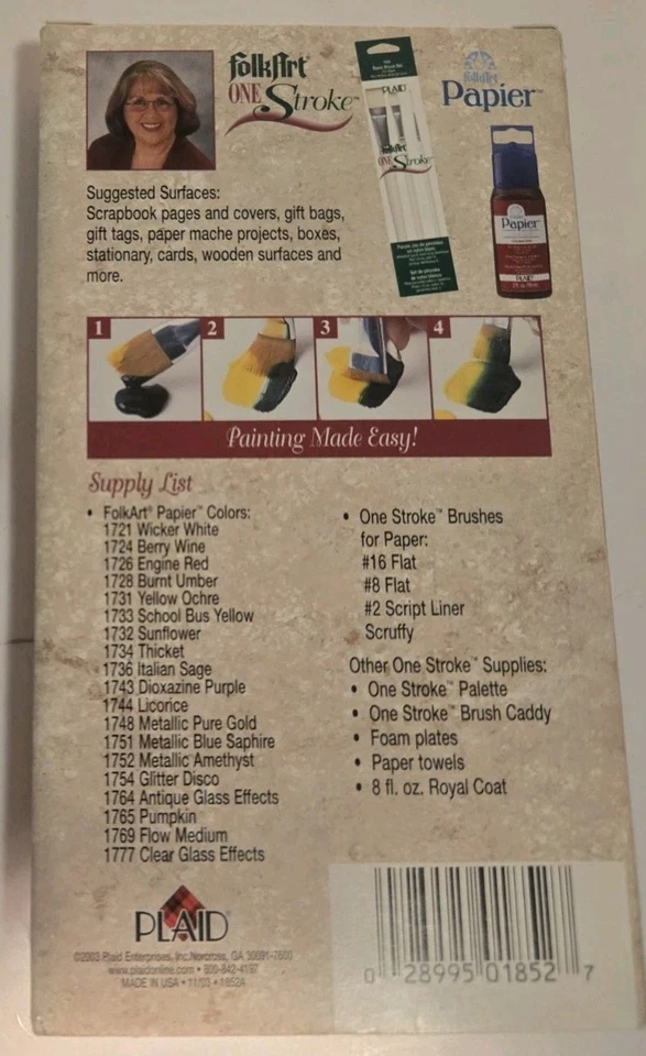 Folk Art Basic Paper Painting Donna Dewberry 2003 VHS One Hour Art Instruction  - Image 3 of 4