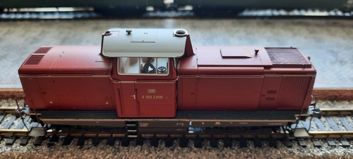 Brawa Diesellok BR V 100-2308 der DB;  Epoche IV  Digitalversion Extra mit Sound | Condition: Als Ersatzteil / defekt