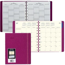 Filofax C1811003 Monthly Planner, August 2025 thru December 2026, 10-7/8 x 8-1/2