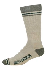 Harley-Davidson Men's Wool Surplus Crew Moisture Wicking Riding Socks 10-13 Sz L
