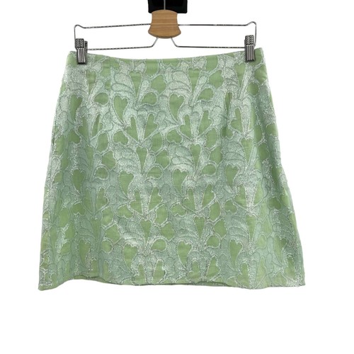 Roller Rabbit Clermont Blanche Lurex A-Line Skirt in Mint Green Size ...