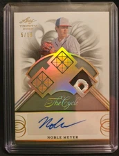 🔥  2023 Leaf Trinity the Cycle Noble Meyer #TCS-NM1 Single /10 (AU, MEM, RC)
