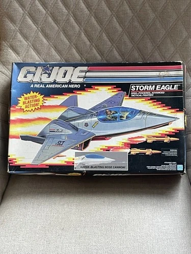 RARE VINTAGE 1991 GI JOE STORM EAGLE ARAH TACTICAL FIGHTER JET FIGURE NEW IN BOX
