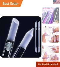 Luxury 2-Piece Glass Cuticle Remover & Nail Shaper - Travel-Friendly Design