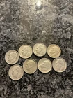 8 Roosevelt Dimes 1947 To 1964 Silver Coins