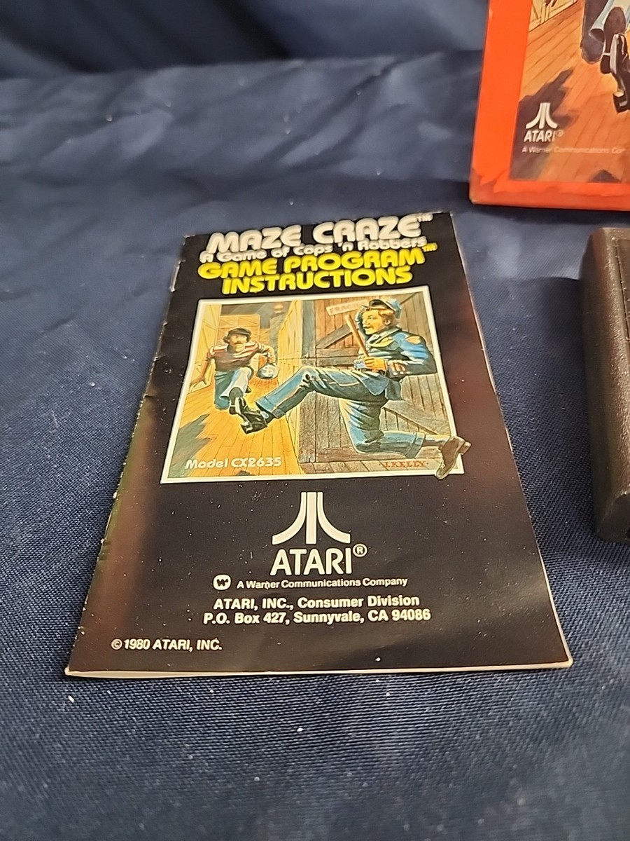 Vintage Boxed Atari 2600 Game Maze Craze Tested & Working | eBay