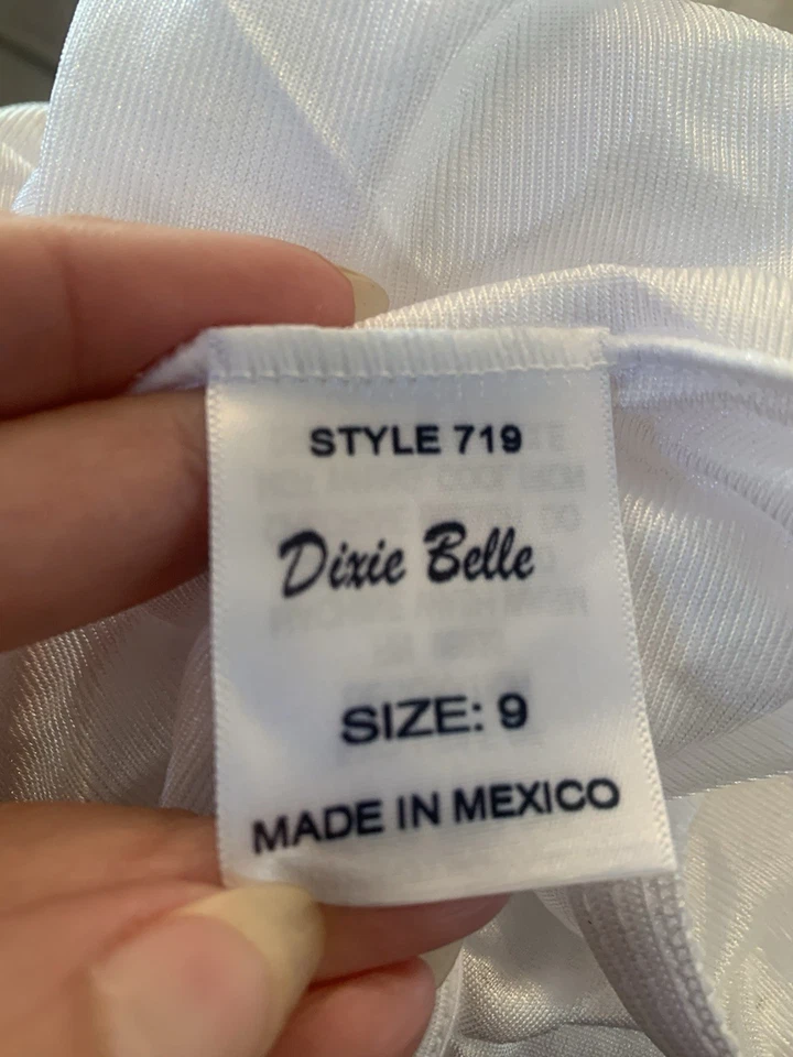 4 Pares NOVA Calcinha Dixie Belle Marfim/Nylon Branco Tamanho 9 Perna Recortada Estilo 719 - Imagem 3 de 4