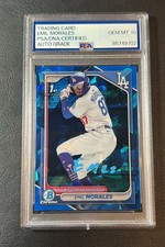 2024 Bowman Chrome Sapphire Emil Morales PSA 10 Auto BCP-221 1st RC Dodgers