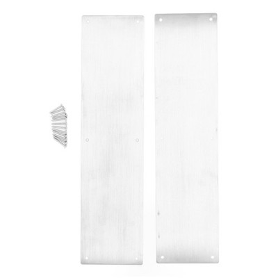 2pcs Türkickteller Dekorative Hundekratztürschutzplatte 304 Edelstahl Türschu...