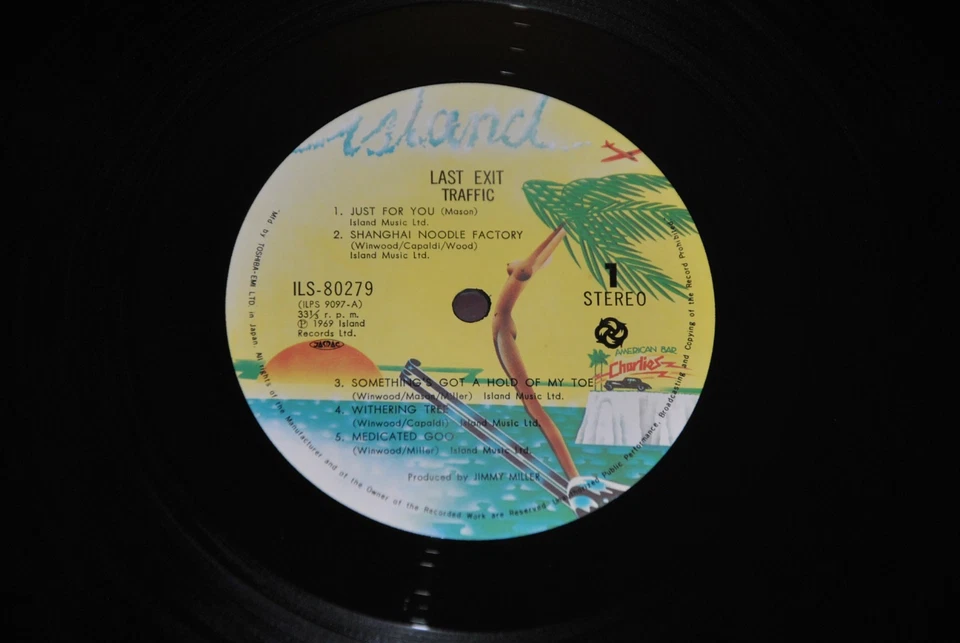 TRAFFIC - LAST EXIT - ISLAND RECORDS ILS-80279 1975 - LP JAPAN OBI NM - Image 2 of 2