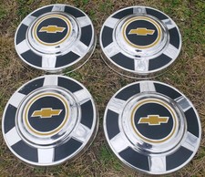  1973-1987 Chevy Truck 34 Ton Dog Dish 12 Hub Caps Set Of 4 C20