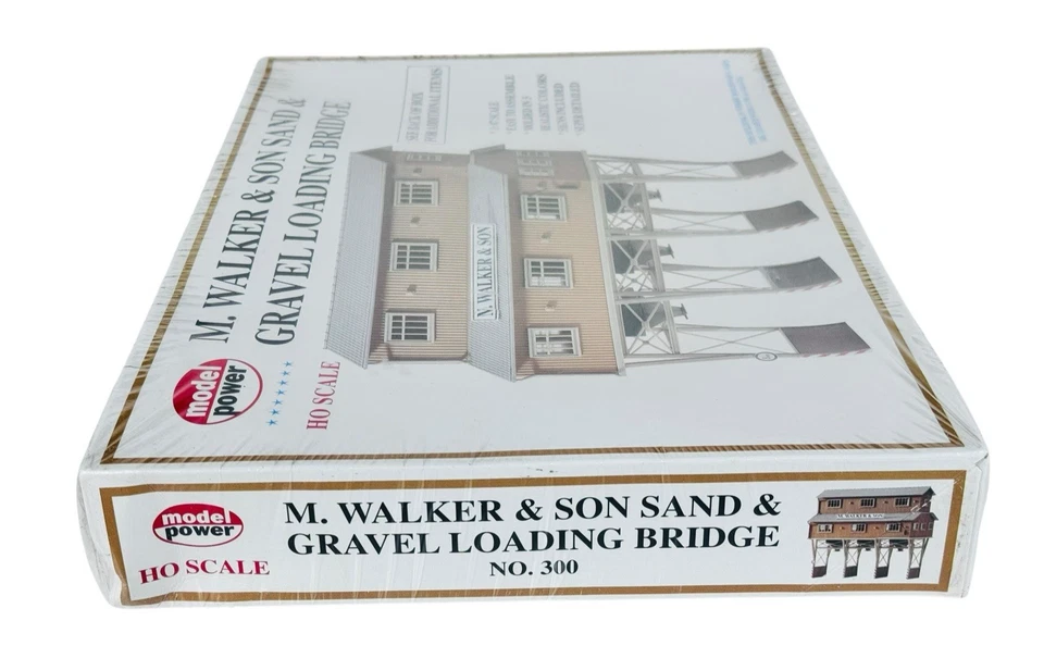 #300 Model Power Building Kit HO 1/87 Walker & Son Sand & Gravel Loading Bridge - Image 2 of 3
