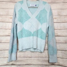 House of Sunny Pullover Cardigan Sweater Women's Size 8 Long Sleeve Wool Feel