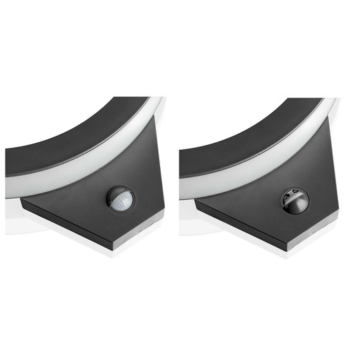 LED Aussenleuchte mit Bewegungsmelder Wandleuchte anthrazit LED Sensor SEBSON - Bild 4 von 6