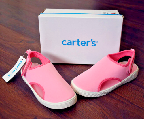 Carter's Salinas Girls' Water Shoes, Toddler Size 12 Pink Sandals, NEW IN BOX