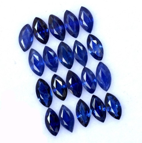 4x2 mm Natural Blue Sapphire Marquise Cut Lot 10 Pcs 1.04 CTS Loose Gemstones - Picture 4 of 4