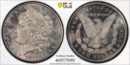 1878-CC Silver Morgan Dollar Carson City Mint PCGS UNC Details Cleaned