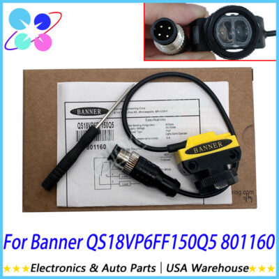 Fit For Banner QS18VP6FF150Q5 Photoelectric Sensor (NEW) 801160 10-30Vdc