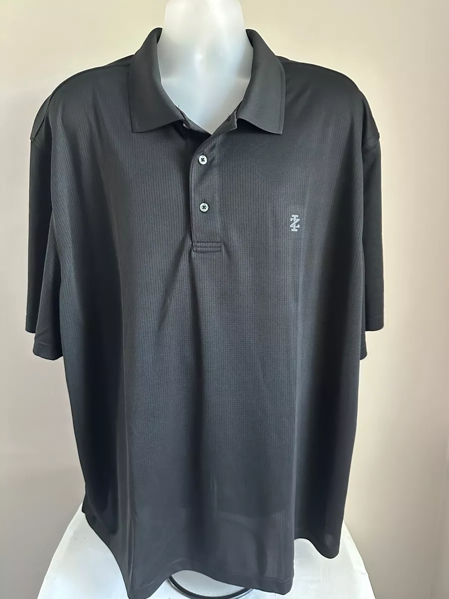 Izod Golf Black S S Polo Shirt W Swingflex Stretch Size 3XL XXXL