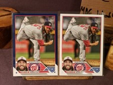 2023 Topps Update Series - #US48 Trevor Williams Royal Blue + Base Nationals