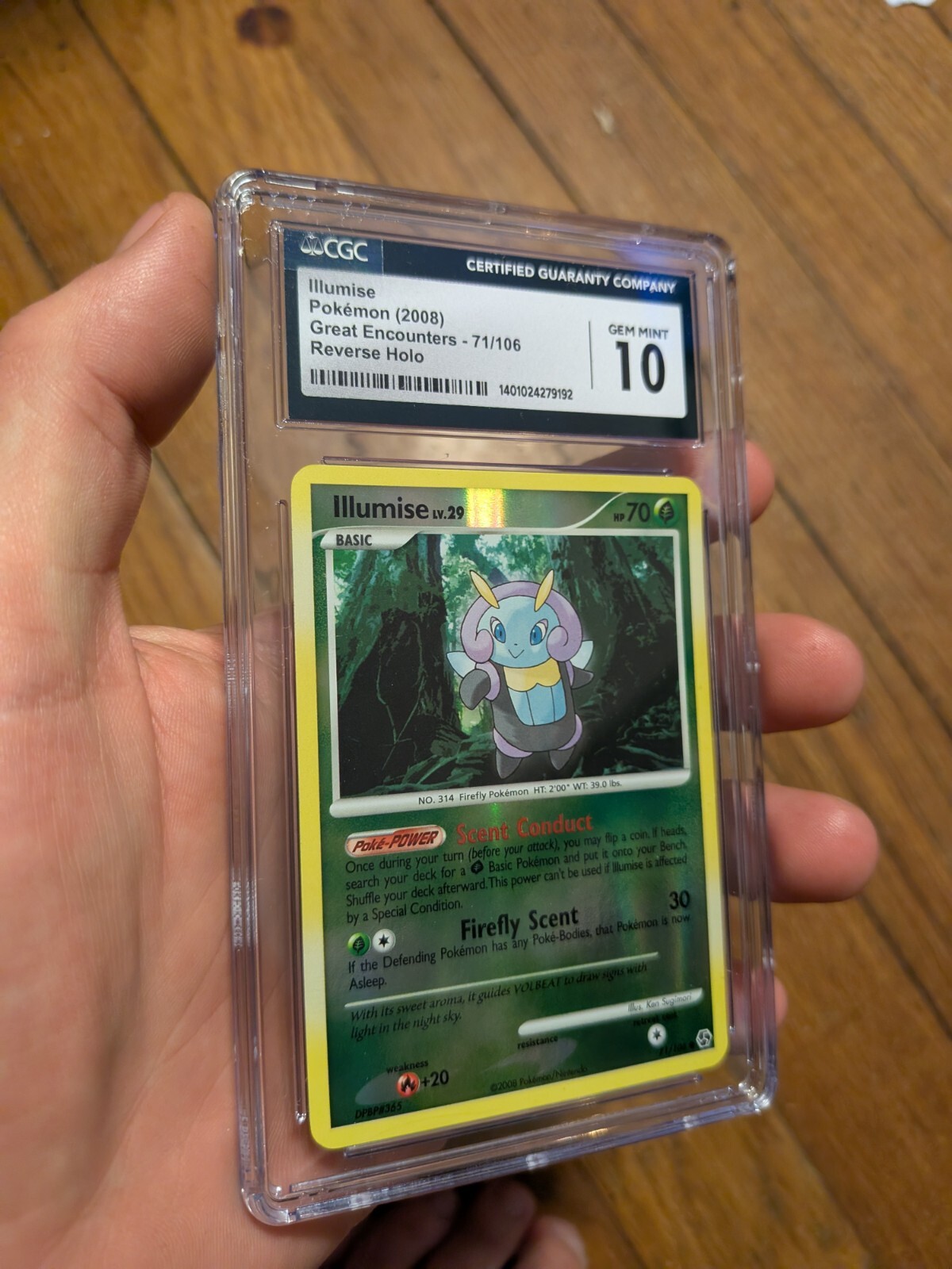(POP 21) Illumise Reverse Holo Pokemon Great Encounters 71/106 CGC 10 GEM Mint