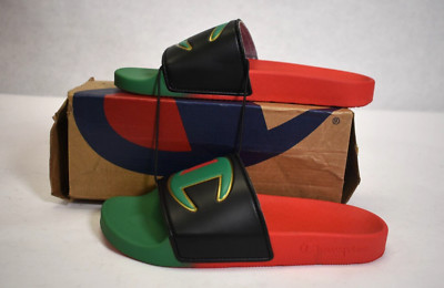 Champion IPO Split Slides Shoes in Rasta NWB Champion IPO Split Slides Men main image 3