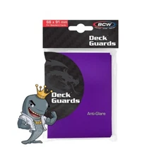 2X (100 Total) BCW Gaming Deck Guard Matte Purple 50ct Pack MTG TCG FREE SHIP