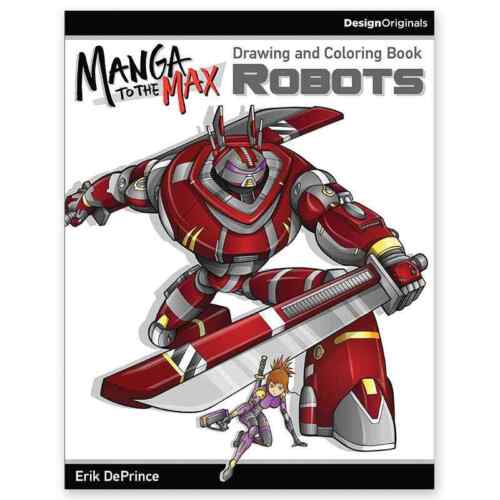 Wellspring - Manga Robots Coloring Book - Picture 1 of 1
