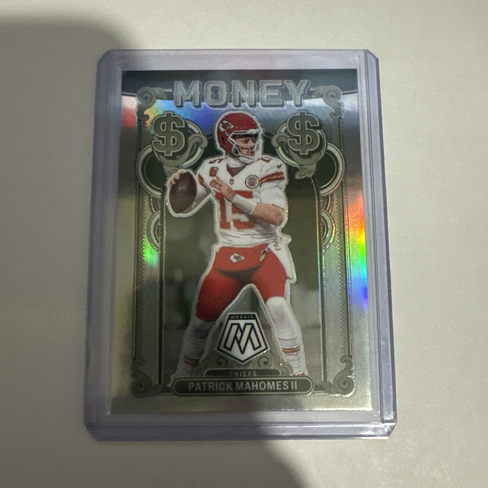 Panini 2024 Mosaic - PATRICK MAHOMES Money Card Insert - Chiefs - SSP Case Hit