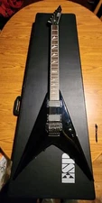 ESP LTD Flying V Guitar w/Floyd Rose Action,EMG-HZ Pickups, Factory V  Hard Case