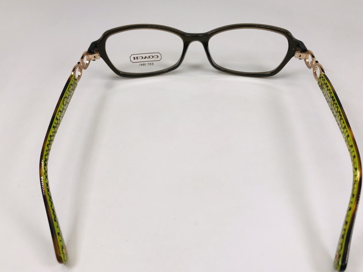 Authentic Coach Vanessa Glasses HC 6017 with Coach  Lined Eyeglass Case BRAND NEW COACH HC6017 5036 VANESSA OLIVE GOLD AUTHENTIC  main image 4